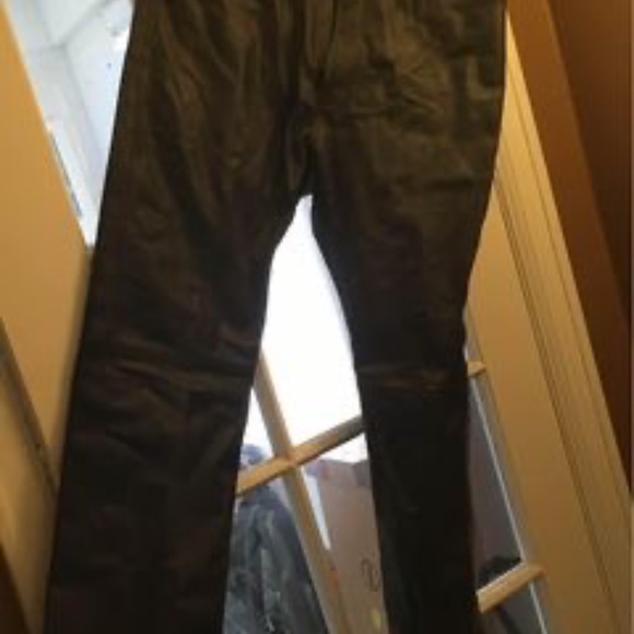 Leather pants Gap boot fit leather pants men’s - Picture 1 of 2